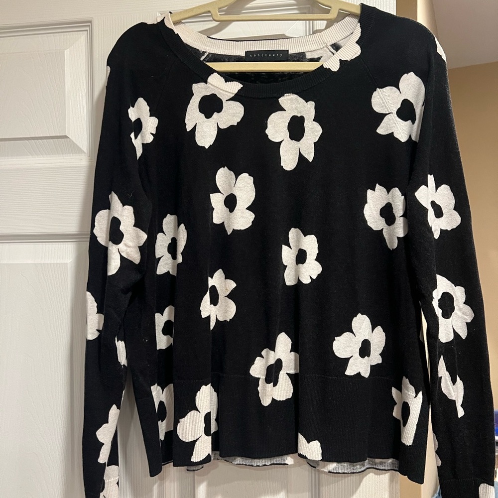 Sanctuary Black and White Sweater